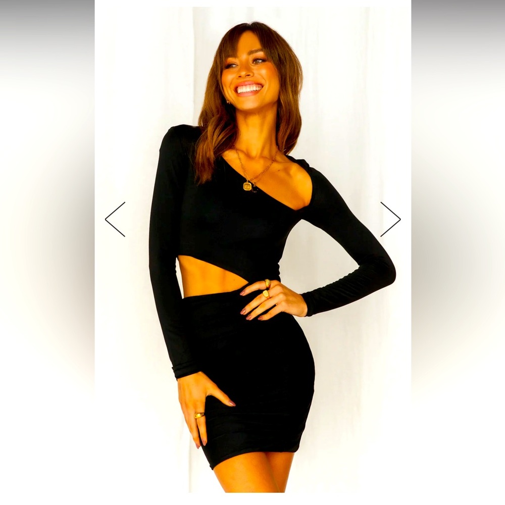 Hello Molly Not my fault dress in black size small